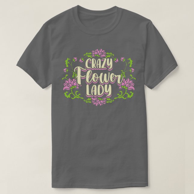 T-shirt Lady fleur folle (Design devant)