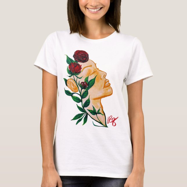 T-shirt Lady Rose Graphic Tee (Devant)