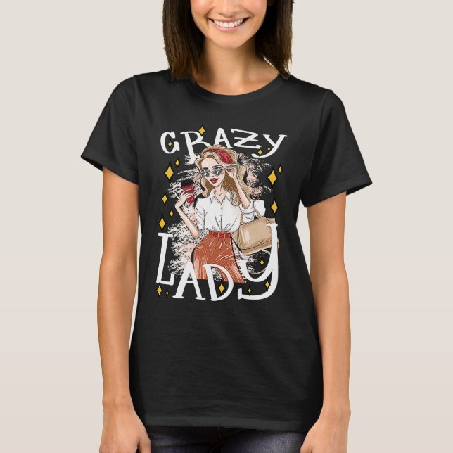 T-shirt Lady Shopping Sarcastic Joke Saying (Devant)