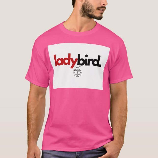 T-shirt Ladybird. Grand Logo Rouge Et Noir (Devant)