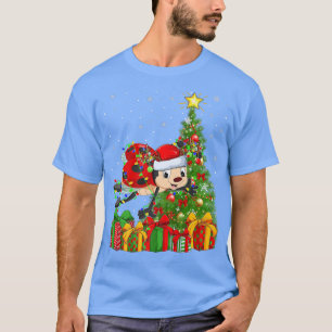 T-shirt Ladybird Lighting Xmas Tree Santa Hat Ladybird Chr