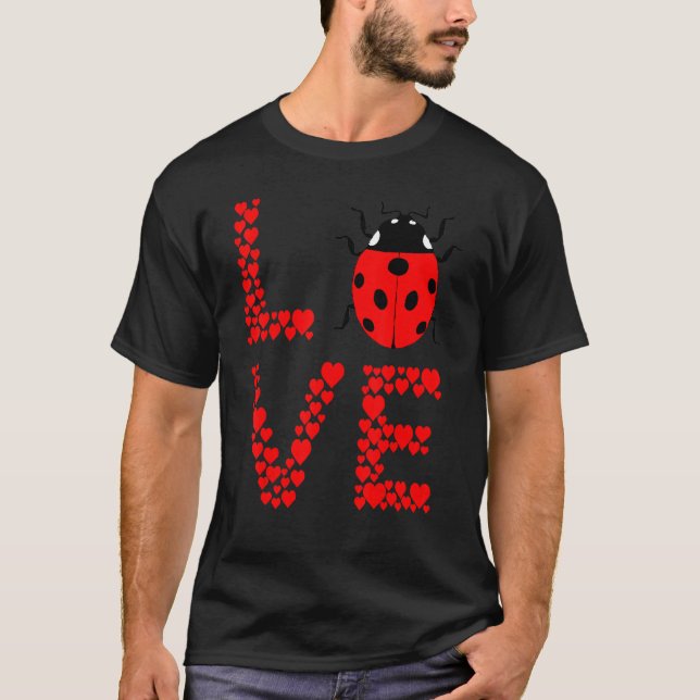T-shirt Ladybug Bug Log Cute Ladybug Insect Entomologie Bu (Devant)
