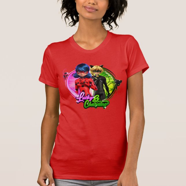 T-shirt Ladybug & Cat Noir | Lucky & Charming (Devant)