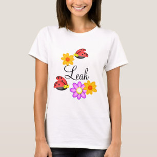 T-shirt Ladybug et Fleurs