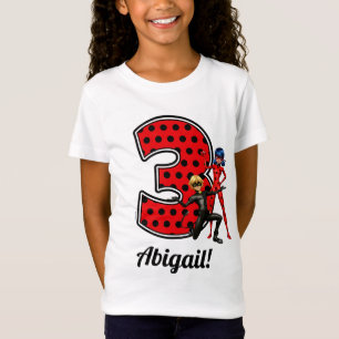 T-Shirt Ladybug Miraculeux et Cat Noir 3e anniversaire