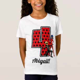 T-Shirt Ladybug Miraculeux et Cat Noir 4e anniversaire