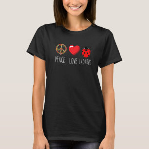 T-shirt Ladybug Unity Love Peace Ladybug Cute Ladybug Inse