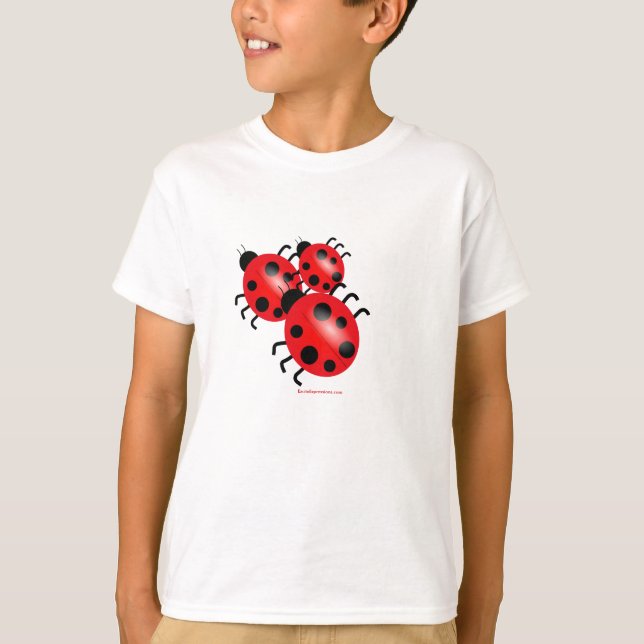 T-shirt Ladybugs Girls Tee (Devant)