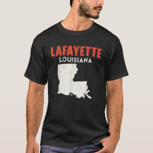 T-shirt Lafayette Louisiane USA State America Travel Louis