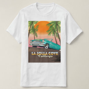 T-shirt L'affiche de voyage de La Jolla Cove Californie