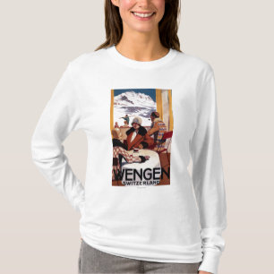 T-shirt L'affiche promotionnelle de club incliné