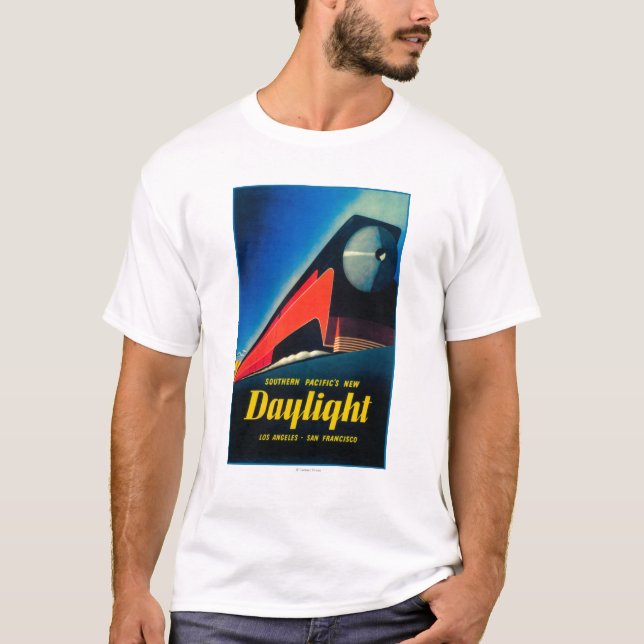 T-shirt L'affiche promotionnelle de train de lumière du (Devant)