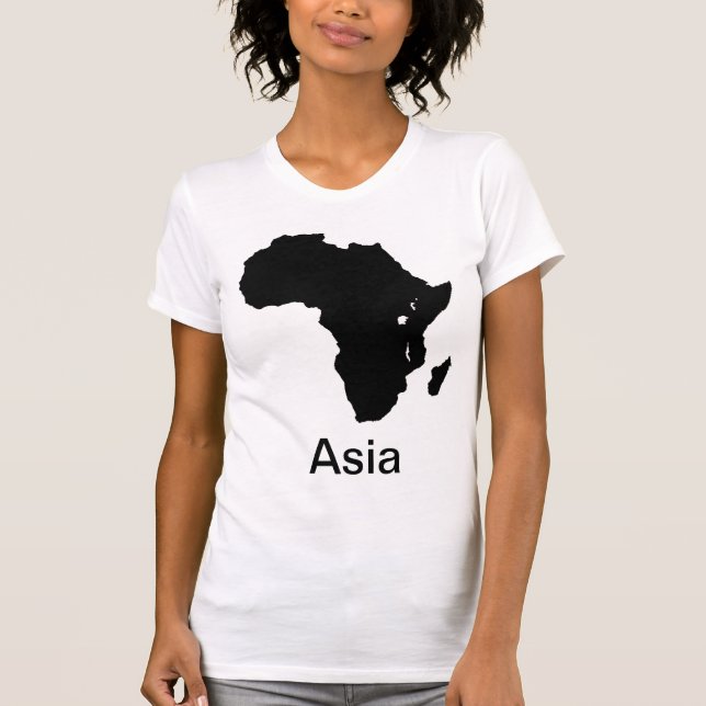 T-shirt L'Afrique Asie continente - faites l'amusement (Devant)