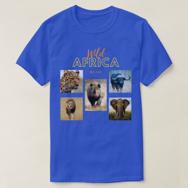 T-shirt L'Afrique Big Five (Design devant)
