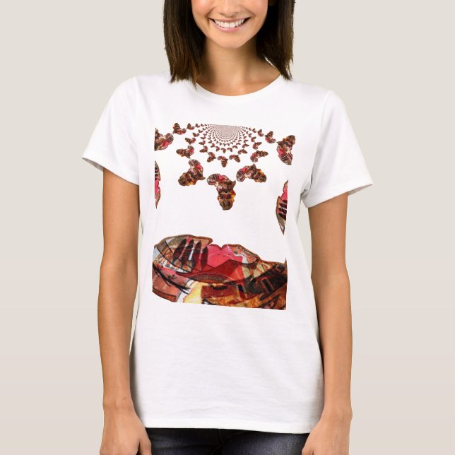 T-shirt L'Afrique en mouvement : Carte Kaleidoscope (Devant)