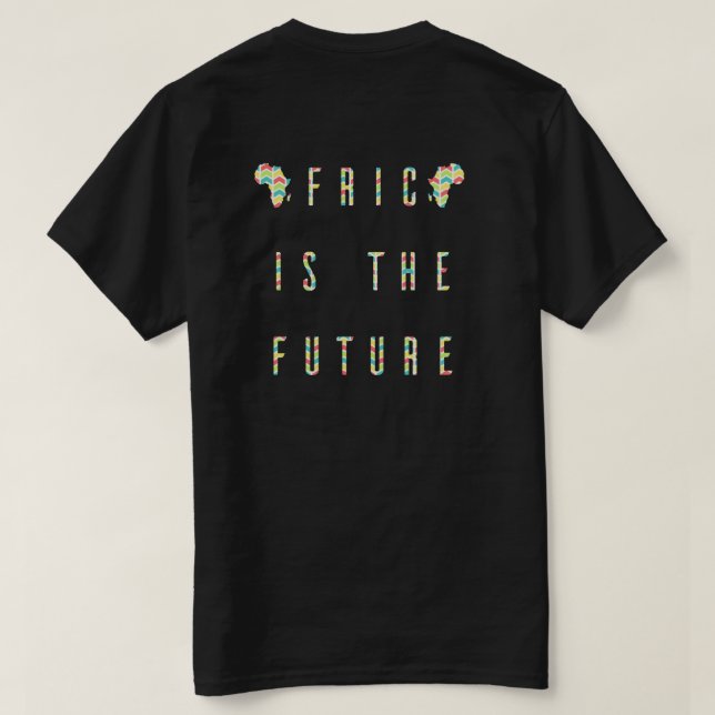 T-shirt L'Afrique est la future (la couleur) (Design dos)