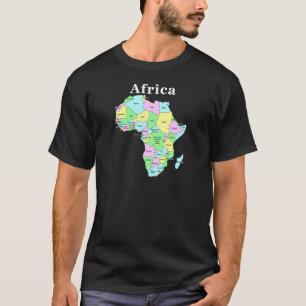 T-shirt L'Afrique - (texte blanc pour les articles foncés)