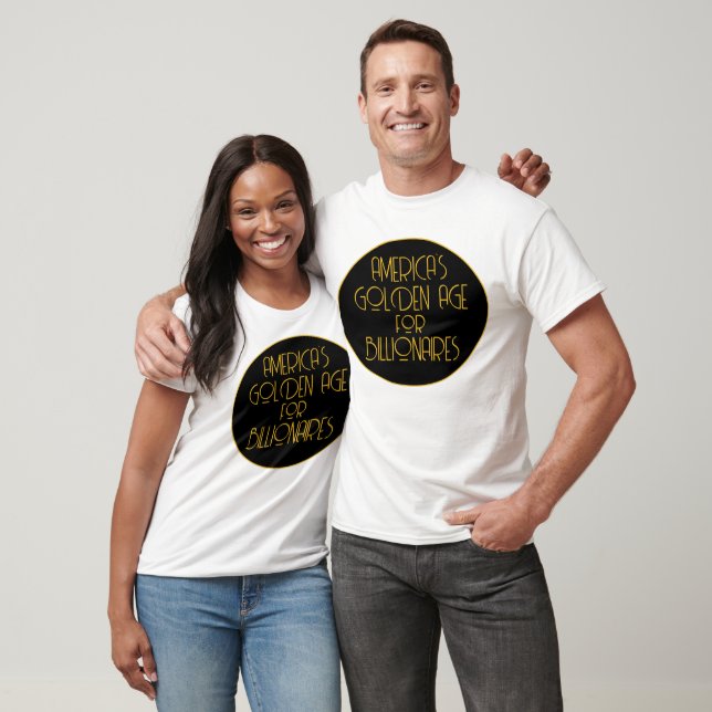 T-shirt L'âge d'or des milliardaires américains (Unisexe)