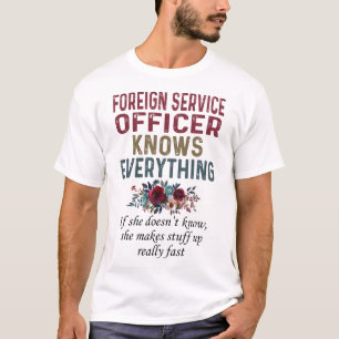 T-shirt L'agent du service extérieur connaît tout