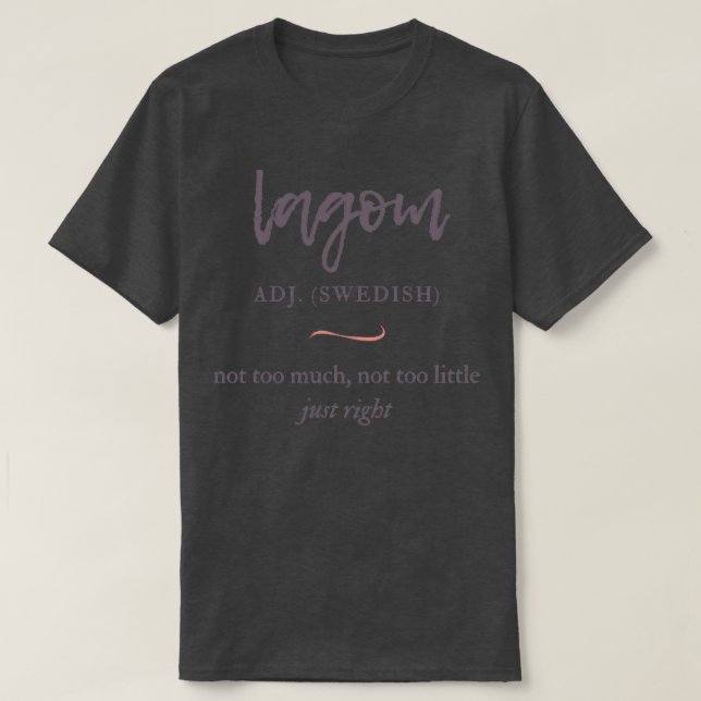 T-shirt lagom (Design devant)