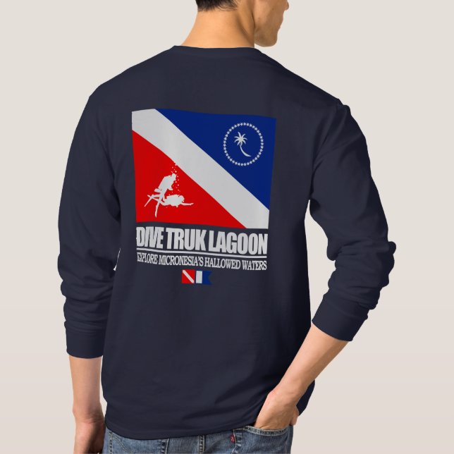 T-shirt Lagon de Truk de plongée (Dos)