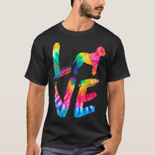 T-shirt Lagotto Romagnolo Tie Dye Log Chien Maman Papa