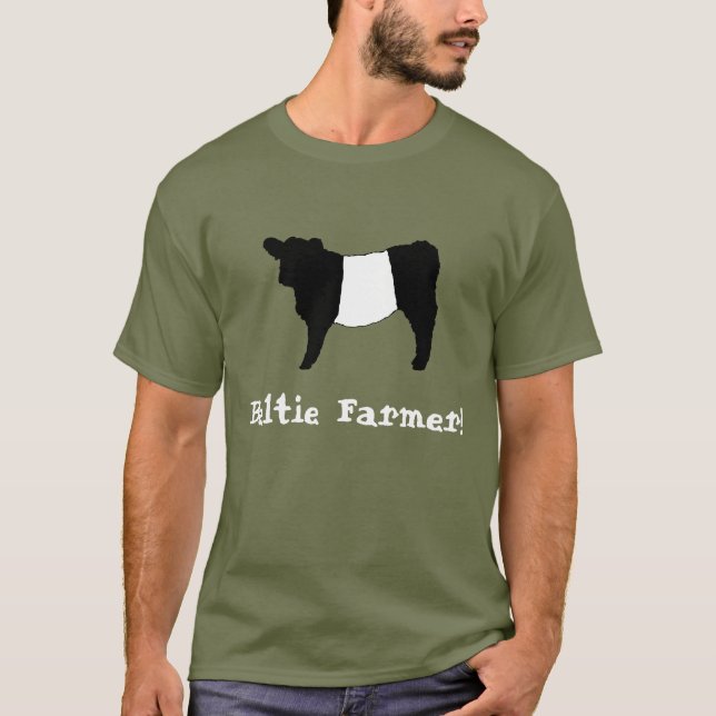 T-shirt L'agriculteur de Beltie a ceinturé des bétail de (Devant)