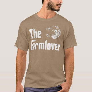 T-shirt L'agriculteur Drôle Moutons Ferme Moutons Humour f