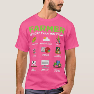 T-shirt L'agriculteur est plus que vous ne pensez, femme d