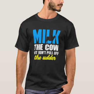 T-shirt L'agriculture du lait la vache n'arrache pas la va