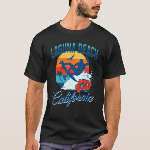 T-shirt Laguna Beach California Surf Vacances d'été Vinta
