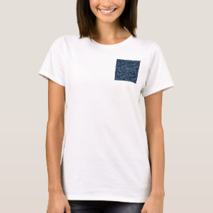 T-shirt Lagune Bleue Minuit Pavé Patchwork Terrazo