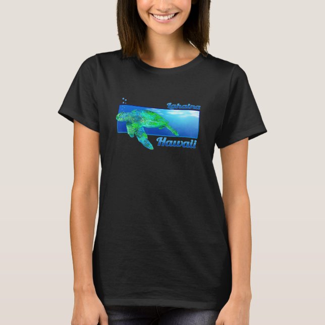 T-shirt Lahaina Hawaii nage Honu (Devant)