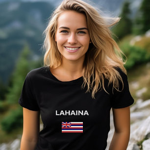 T-shirt Lahaina USA Drapeau hawaïen Couleur foncée