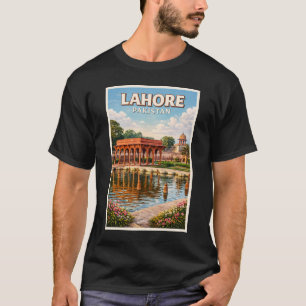 T-shirt Lahore Pakistan Jardins Illustration Voyage Art