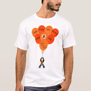 T-shirt L'aide résolvent la pièce en t de ballons du