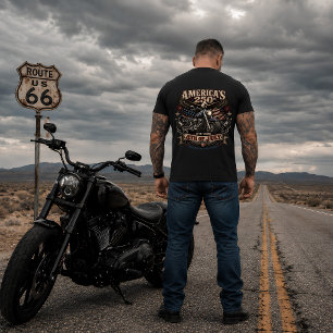 T-shirt L'aigle de motard patriotique 250e anniversaire de