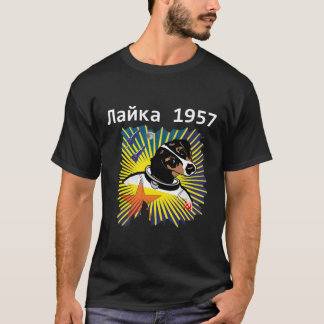 T-shirt Laika 1957 race de chiens spatiaux
