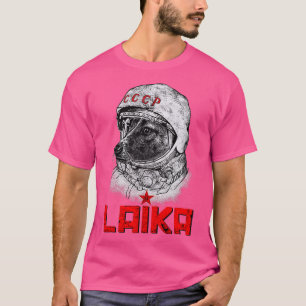 T-shirt Laika Le CCCP Russie Soviétique Super Space Rocket