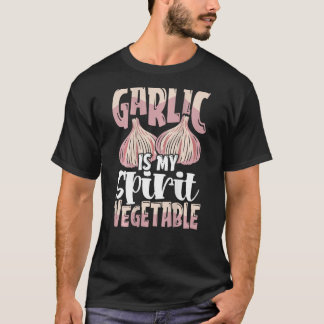 T-shirt L'ail est mon esprit Légumes Dessin Légumes