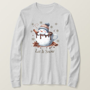 T-shirt Laisse-Le Chirt À Manches Longues À Neige