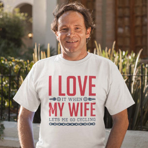 T-shirt Laisse-Moi Aller À Vélo