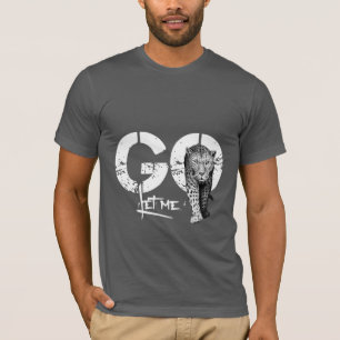 T-shirt Laisse-moi ALLER Léopard gris