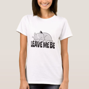 T-shirt Laisse-moi être Lazy, chat endormi