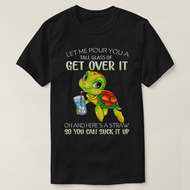 T-shirt Laisse-Moi Te Verser Un Grand Verre D'Enlever La T (Design devant)
