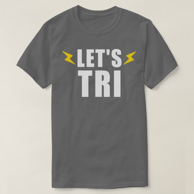 T-SHIRT LAISSE TRI NAGER VÉLO EXÉCUTER CADEAU TRIATHLET TR (Design devant)