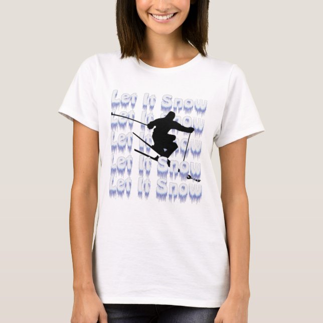 T-shirt Laisser Il Skier À Neige (Devant)