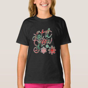 T-shirt Laisser la fille à la neige