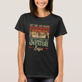 T-shirt Laisser l'aventure de 3e année recommencer à l'éco