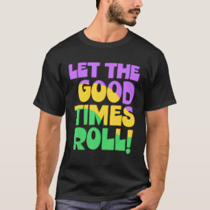 T-shirt Laisser Les Bons Temps Rouler Mardi Gras Drapeau M
